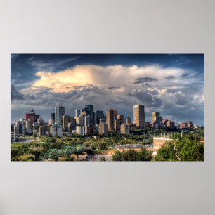 Poster Skyline Edmonton, Canada