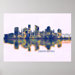 Poster Skyline Grand Rapids