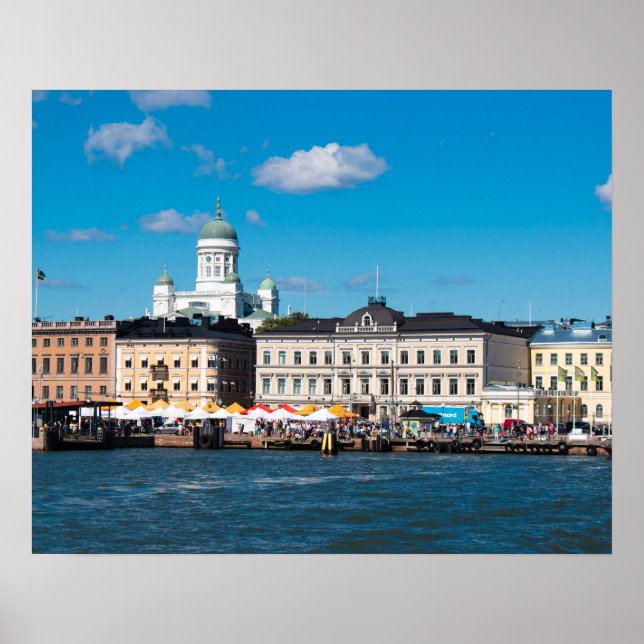 Poster Skyline Helsinki (Devant)