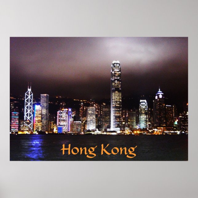 Poster Skyline Hong Kong (Devant)