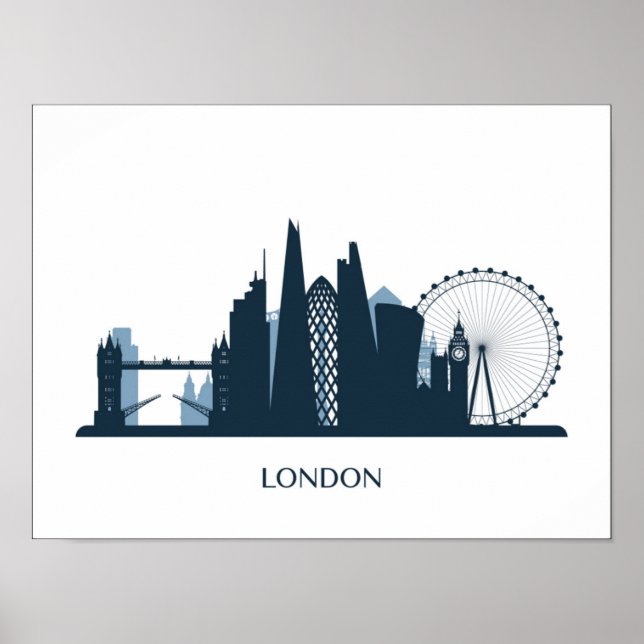 Poster Skyline London City (Devant)