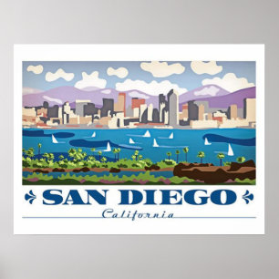 Poster Skyline San Diego