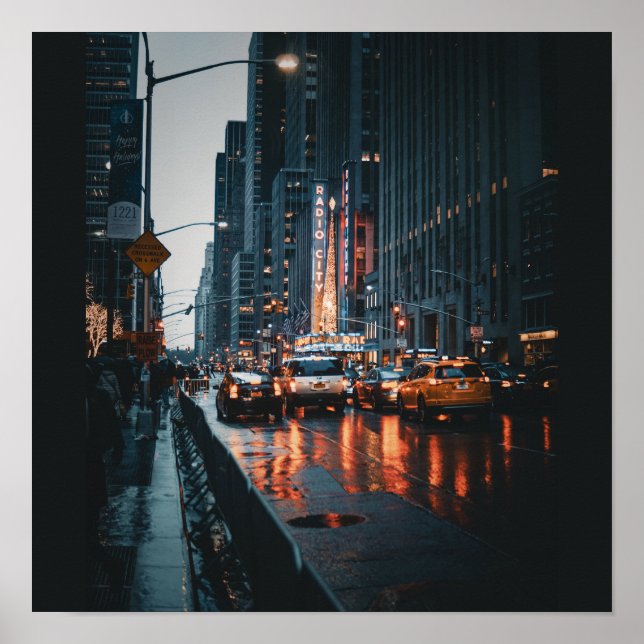 Poster Skylines de New York : Vues urbaines captivantes (Devant)
