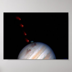 Poster SL9 impactant Jupiter
