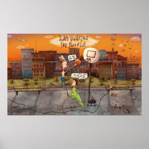 Poster Slam Dunking L'affiche des faits de la vie