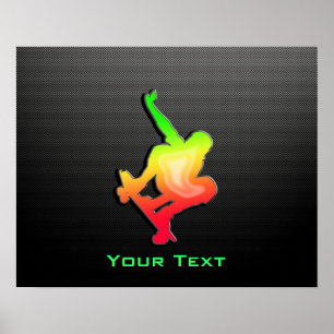 Poster Sleek skateboarding