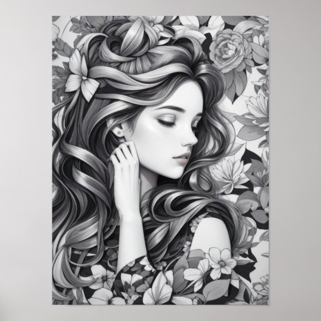 Poster Sleeping Woman (Devant)