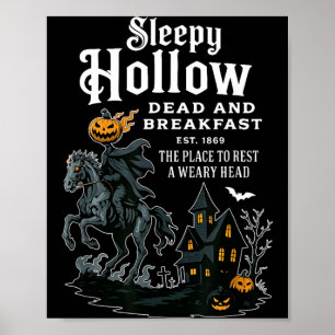 Poster Sleepy Hollow Dead and Breakfast Établie 1869 Vint