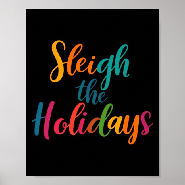 Poster Sleigh The Holidays Toddler  (Devant)