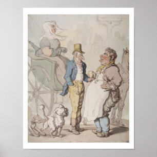 Poster Slender Billy, Voyageurs prenant un rafraîchisseme