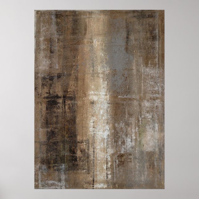 Poster 'Slender' Neutre Art Abstrait Imprimer (Devant)