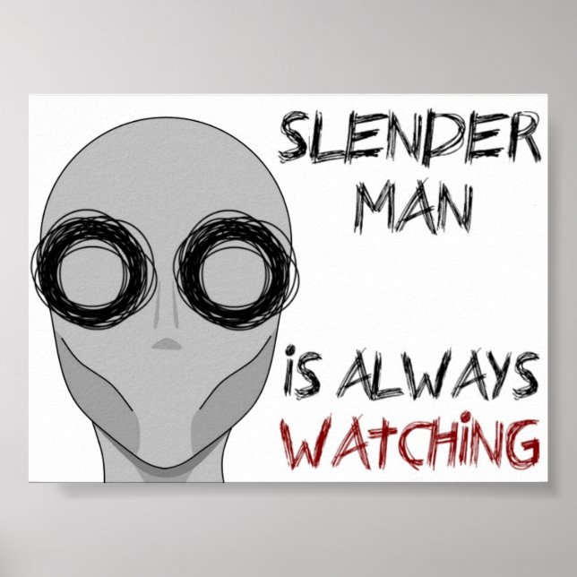 Poster Slenderman- Regarder (Devant)