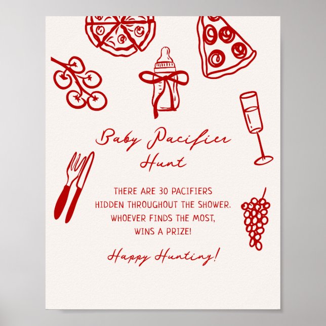 Poster Slice Slice Baby Pacifier Chasse Jeu imprimable (Devant)