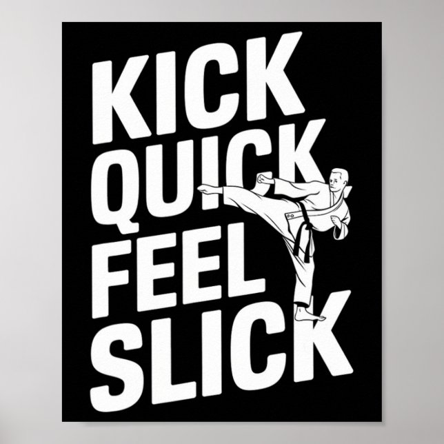 Poster Slick de sensation rapide - Karate (Devant)