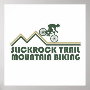 Poster slickrock trails mtb mountain biking