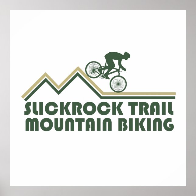 Poster slickrock trails mtb mountain biking (Devant)