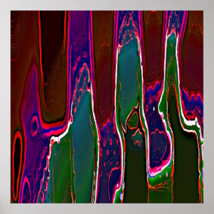 Poster Slime Ken Gage Surréalisme Abstrait