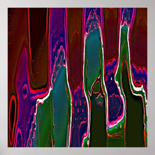 Poster Slime Ken Gage Surréalisme Abstrait (Devant)