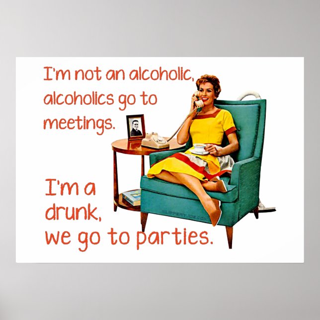 Poster SlipperyJoe socialiser la fête de la boisson vinta (Devant)