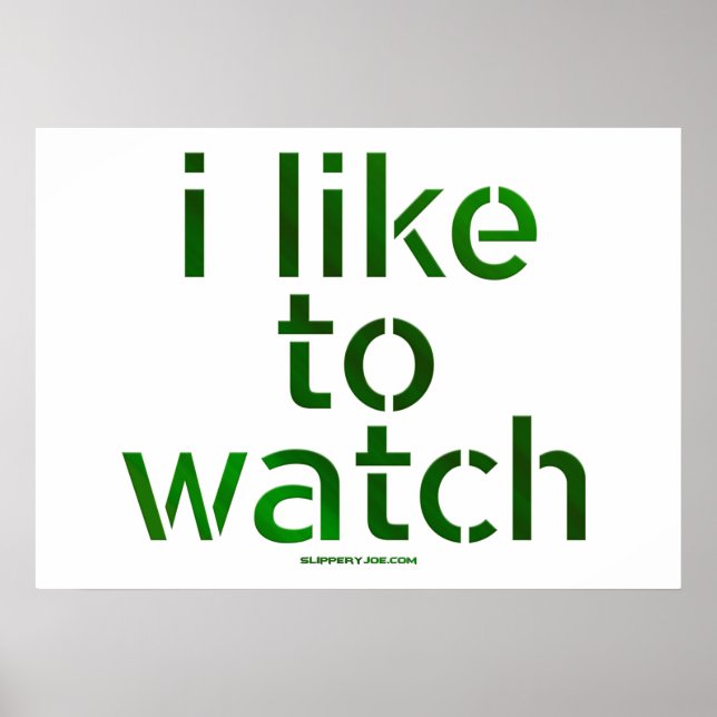 Poster SlipperyJoe's Like to Watch Voyeurism peeping Tom (Devant)