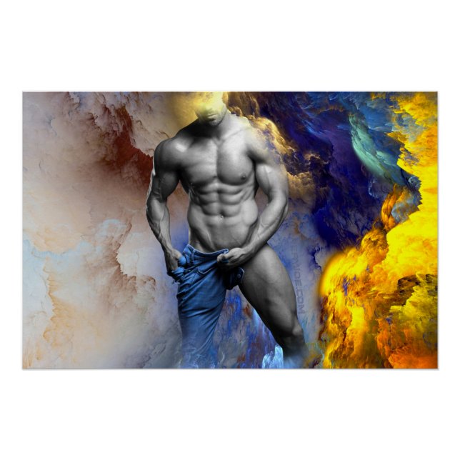 Poster SlipperyJoe's musculaire physique chemise vapeur (Devant)