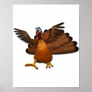 Poster SlipperyJoe's Thanksgiving gobble de manière respo