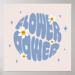 Poster Slogan d'alimentation des fleurs