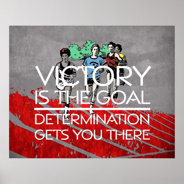 Poster Slogan de victoire TOP Track (Devant)