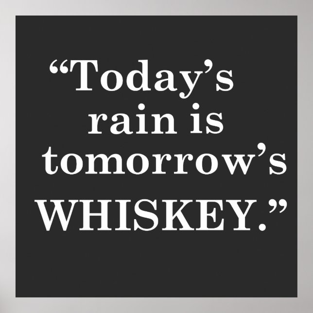 Poster slogan de whisky (Devant)