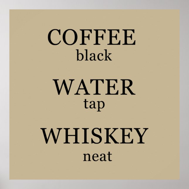 Poster slogan de whisky (Devant)