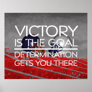 Poster Slogan SUPÉRIEUR de victoire du football