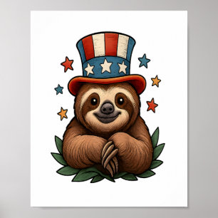 Poster Sloth 4 juillet