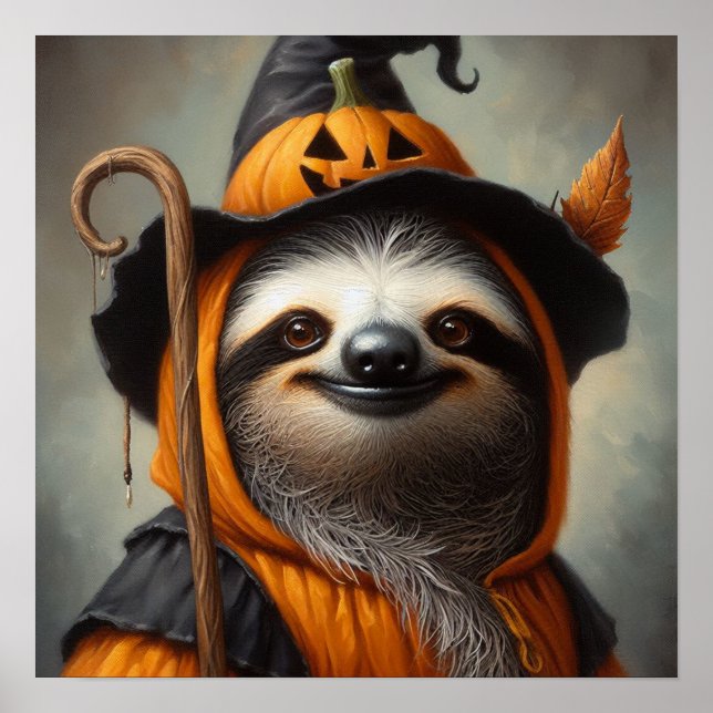 Poster Sloth Halloween (Devant)