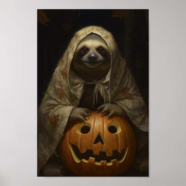 Poster Sloth Halloween (Devant)