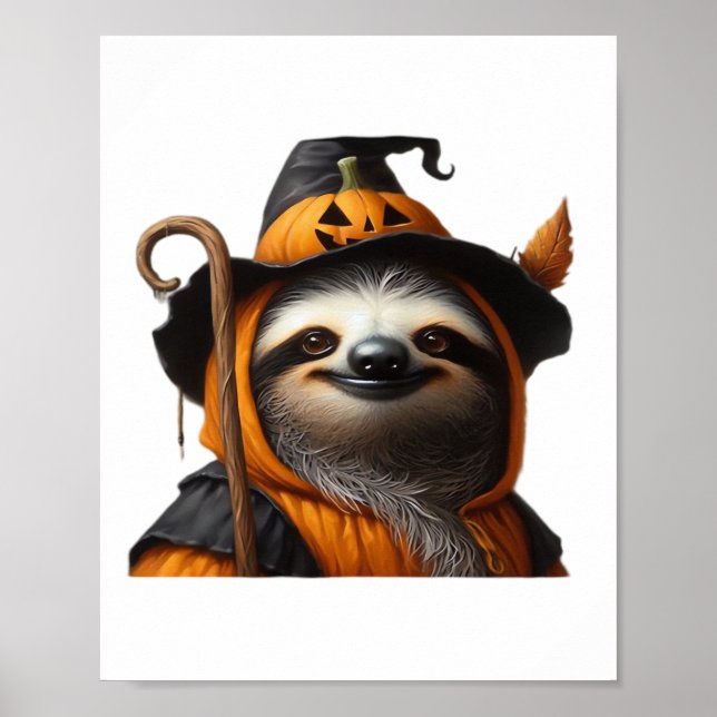 Poster Sloth Halloween Classic T-Shirt (Devant)