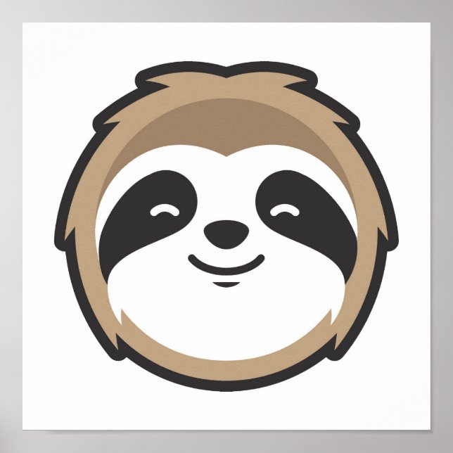 Poster Sloth Mascot (Devant)