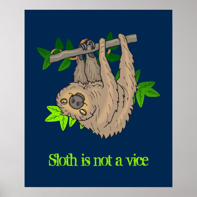 Poster Sloth n'est pas vice (Devant)