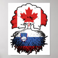 Slovénie Drapeau canadien slovène des racines d'ar