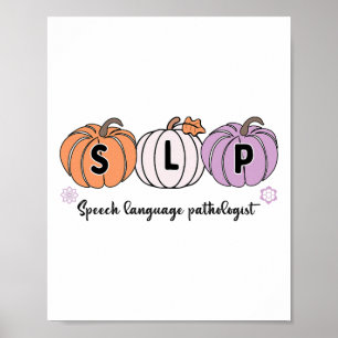 Poster Slp Citrouille Discours Langue Pathologiste Grade