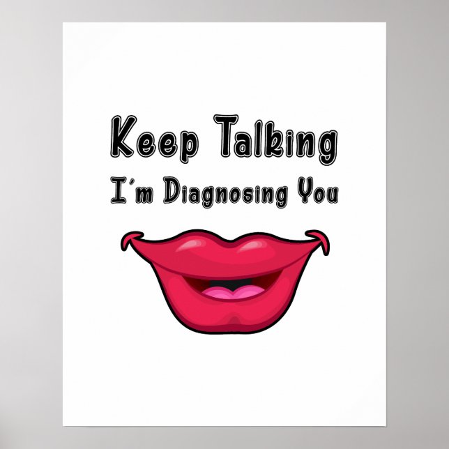 Poster Slp Voix Langue Pathologie Cadeaux (Devant)