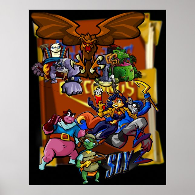 Poster Sly Cooper et Thievius Raccoonus (Devant)