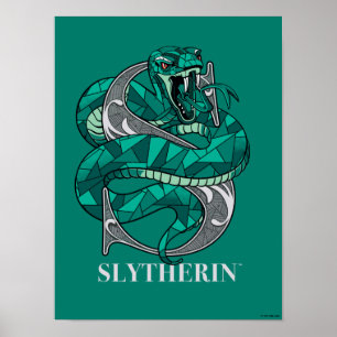 Poster SLYTHERIN™ Crosshatched Emblem