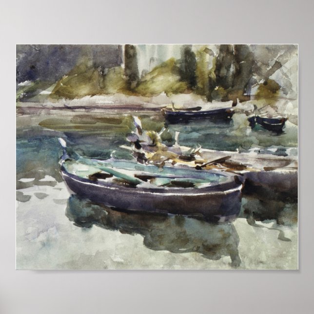 Poster Small Boats (1913) de John Singer Sargent (Devant)