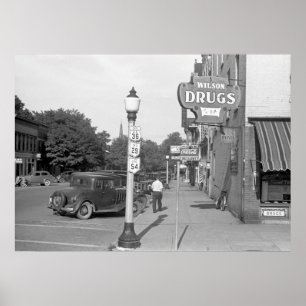 Poster Small Town Solitude, 1930s