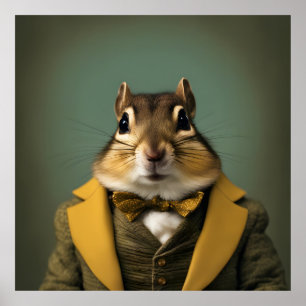 Poster Smart Chipmunk