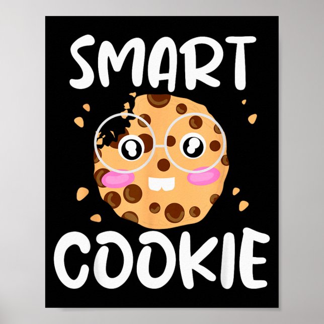 Poster Smart Cookie - Funny Idiom Joke Tee  (Devant)