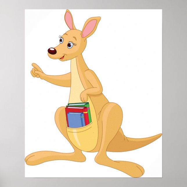 Poster Smart Kangaroo (Devant)