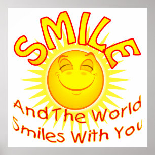 Poster Smile and the World Smile with You
