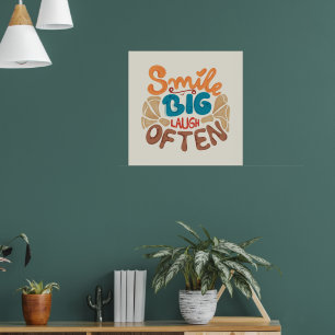 Poster Smile Big Laugh Souvent : Joyeux