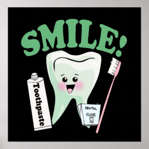 Poster Smile Dentist Office Art